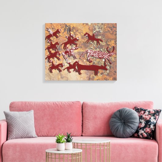 Ruiters Canvas Afdruk (Insitu (Woonkamer))