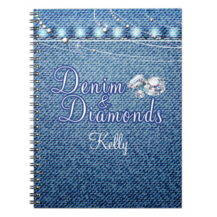 Ruiters en Denim Party Guest Book Notitieboek