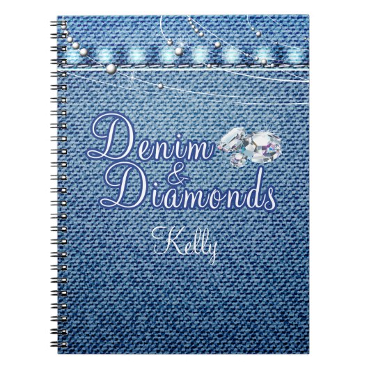 Ruiters en Denim Party Guest Book Notitieboek (Voorkant)