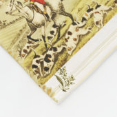  ruiters en honden jagen fleece deken (Hoek)