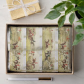 ruiters en honden jagen tissuepapier (Geschenk)