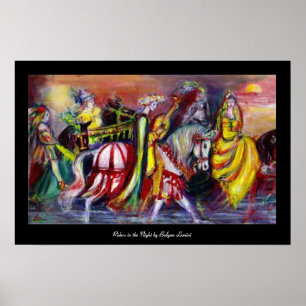 Ruiters in de Nacht Poster