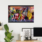 Ruiters in de Nacht Poster (Thuiskantoor)