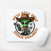 Ruiters in de ruimte grappige Alien Muismat (Met muis)