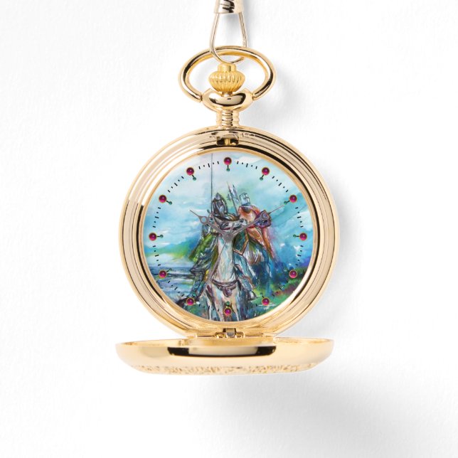 RUITERS IN HET STORM, middeleeuwse ridders te paar Horloge (Voorkant)