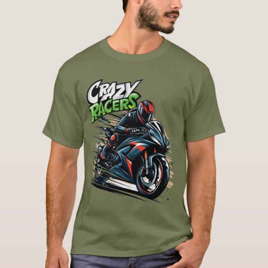 Ruiters mannen T-shirts Moto Biker Lifestyle (Voorkant)