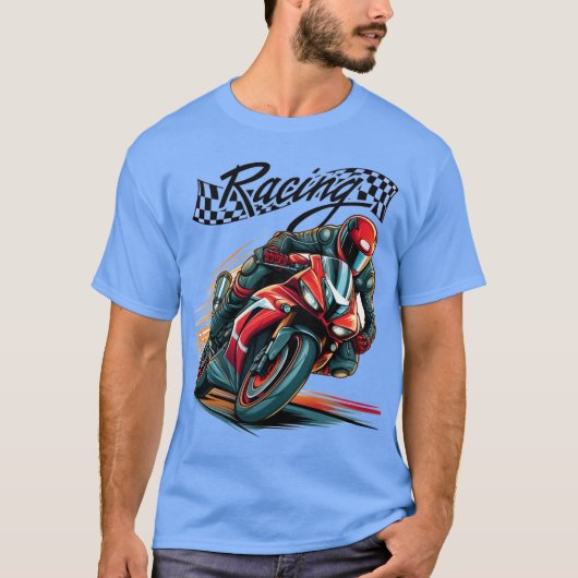 Ruiters mannen T-shirts Moto Biker Lifestyle (Voorkant)