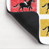 Ruiters met 3 paarden muismat (Hoek)