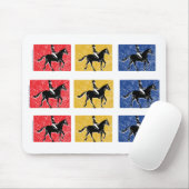 Ruiters met 3 paarden muismat (Met muis)