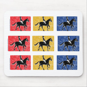 Ruiters met 3 paarden muismat
