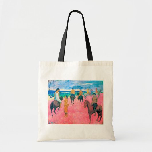 Ruiters op het strand, Gauguin Tote Bag (Voorkant)