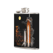 Ruiters Spaceshuttle Discovery en Maan Heupfles (Links)