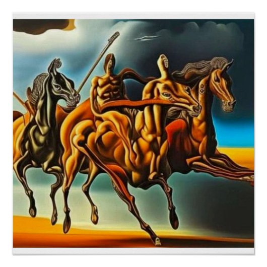 Ruiters van de Apocalyps Perfect Poster (Voorkant)