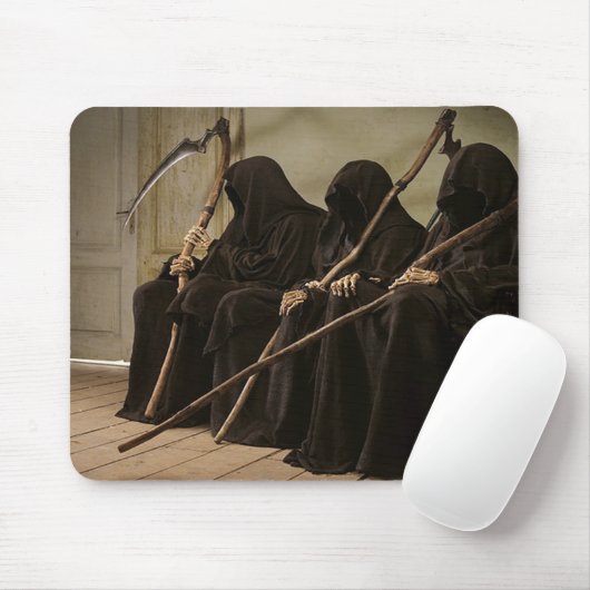 Ruiters wachten op je muismat (Met muis)