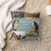 Ruitersport 6 Foto Collage Blauw Keepsake Kussen (Deken)