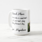 Ruitersport Custom Foto Grappig Paard Lover Koffiemok (Voorkant links)