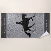 RUITERSPORT Glimmend zilveren strandlaken (Voorkant)