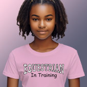 Ruitersport in Training Meisjes Roze T-shirt