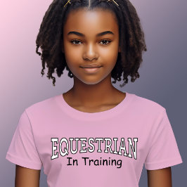 Ruitersport in Training Meisjes Roze T-shirt
