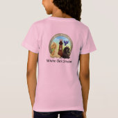 Ruitersport in Training Meisjes Roze T-shirt (Achterkant)