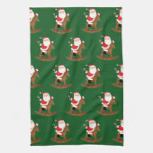 Ruitersport Kerstvakantie cadeau Theedoek (Verticaal)