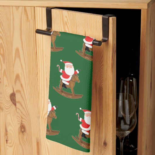 Ruitersport Kerstvakantie cadeau Theedoek (Derde Gevouwen)