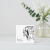 Ruitersport  Paardentrainer Paardensport Vierkante Visitekaartje (Staand voorkant)