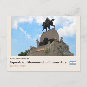 Ruiterstandbeeld in Buenos Aires Briefkaart