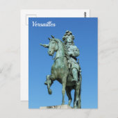Ruiterstandbeeld van Lodewijk XIV in Versailles Briefkaart (Voorkant / Achterkant)