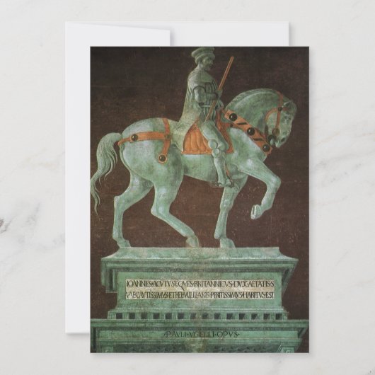 Ruiterstandbeeld van Sir John Hawkwood, Uccello (Voorkant)