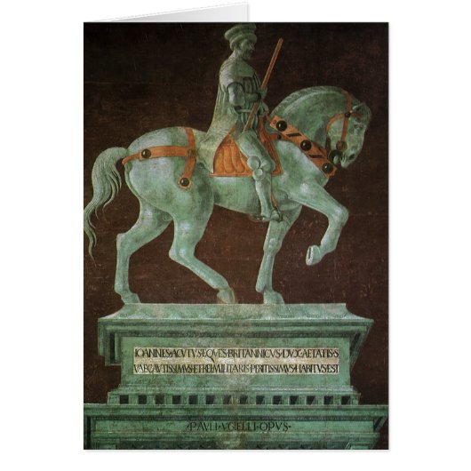 Ruiterstandbeeld van Sir John Hawkwood, Uccello (Voorkant)