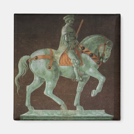 Ruiterstandbeeld van Sir John Hawkwood, Uccello Magneet (Voorkant)