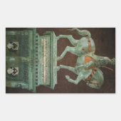 Ruiterstandbeeld van Sir John Hawkwood, Uccello Rechthoekige Sticker (Voorkant)