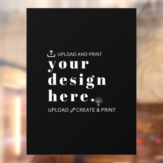 Ruitfolie Eigen Ontwerp Upload 18" x 24" Bord Raamsticker (Vel 2)