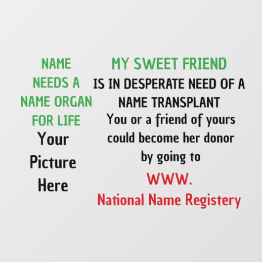 Ruitfolie voor donorenvenster raamsticker (Vel)