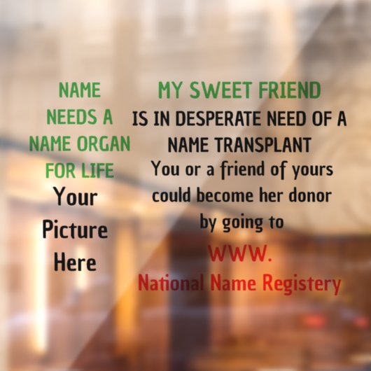 Ruitfolie voor donorscheiben raamsticker (Vel 2)