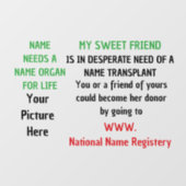 Ruitfolie voor donorscheiben raamsticker (Vel)