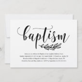 Ruitige Doop Uitnodiging (Voorkant)