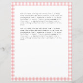 Ruitjes Monogram Familie Receptenblad (Achterkant)