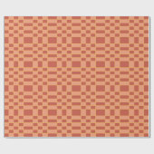 Ruitjes Roze Rood Geruit Vierkant Patroon Cadeaupapier (Vlak)