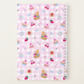 Ruitjesstof Roze Picknick Notitieboek (Achterkant)