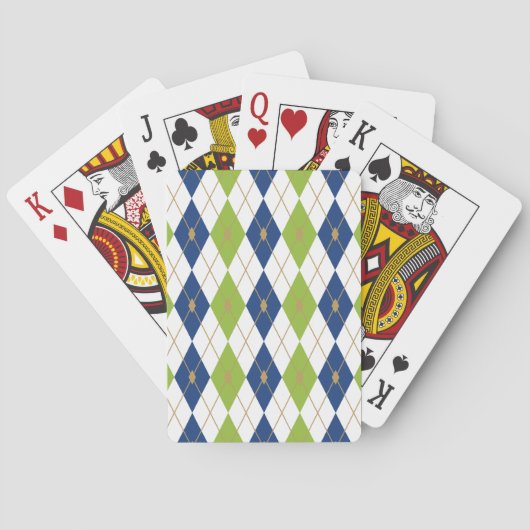 Ruitkleurcombinatie 4 pokerkaarten (Achterkant)