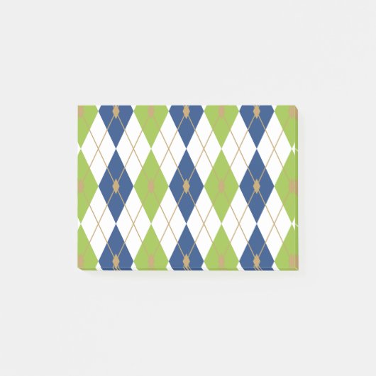 Ruitkleurcombinatie 4 post-it® notes (Voorkant)