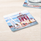 Ruitlicht Kartonnen Onderzetters (Schuin)