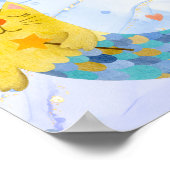 Ruitmaïde kattenmeisje - jarig welkom poster (Hoek)