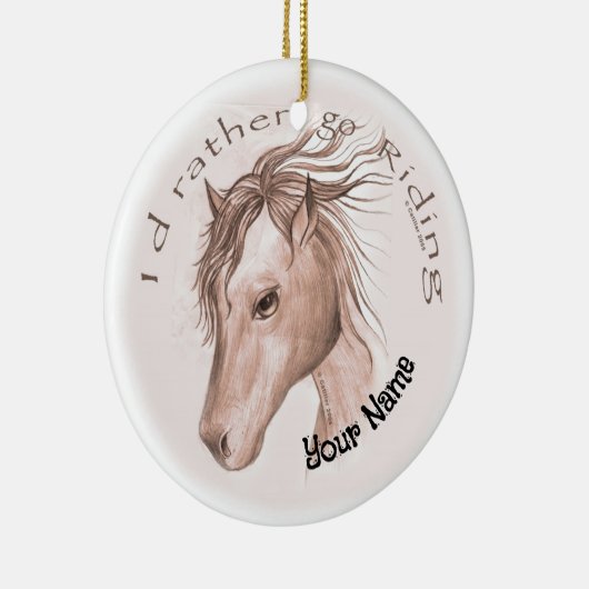 Ruitpaard Keramisch Ornament (Rechts)