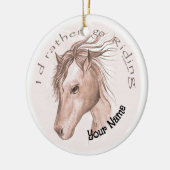 Ruitpaard Keramisch Ornament (Links)