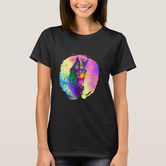 Ruitpaard van Equestrian Horseback T-shirt (Voorkant)