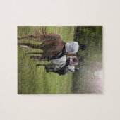 Ruitpaarden Legpuzzel (Horizontaal)