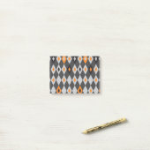 Ruitpatroon 2 post-it® notes (Op bureau)